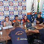 Defesa Civil Nacional realiza reunião técnica em Ubatuba após chuvas intensas
