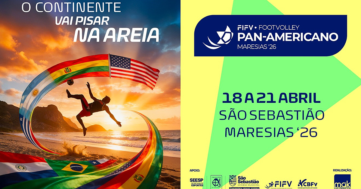 São Sebastião sedia Pan-Americano de Futevôlei e reforça protagonismo nas Américas