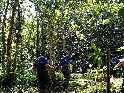 Ação de fiscalização ambiental identificou desmatamento e indícios de loteamento clandestino em área protegida.