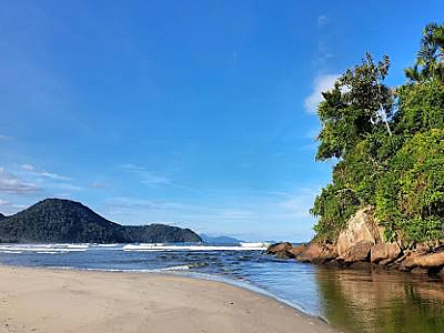 Praia de Itamambuca é uma das praias impróprias para banho no Litoral Norte.