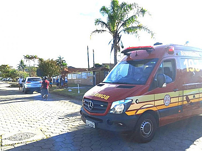Bombeiros socorreram a vítima.