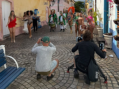 No Centro Histórico, os competidores participaram da missão ‘Carnaval de Rua’, inspirada na cultura carnavalesca brasileira.