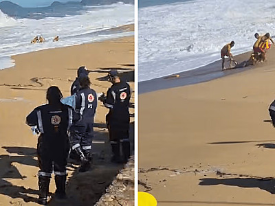 Homem foi levado pela força da água e morreu afogado.