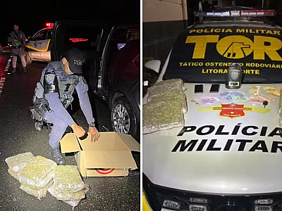 O homem foi preso em flagrante por tráfico de drogas e levado para a delegacia de Ubatuba.