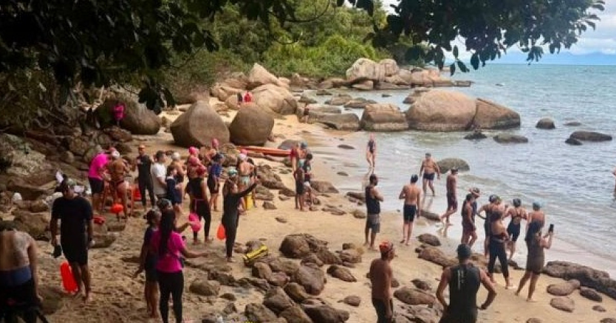 Desafio entre mar e montanha movimentou Praia da Enseada