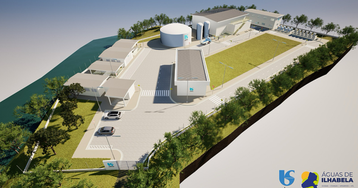 Usina de dessalinização da água do mar começa a ser construída em Ilhabela