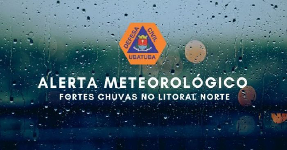 Chuva acumulada passa de 100 mm e aumenta risco de deslizamentos em Ubatuba, alerta Cemaden