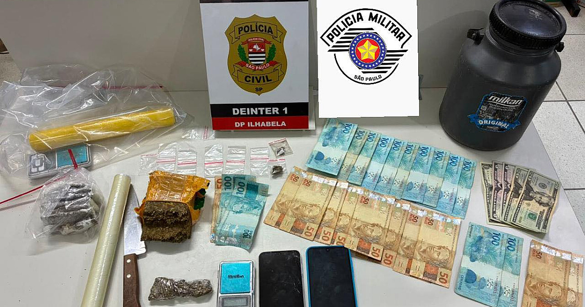 Operação das polícias civil e militar cumpre mandados de busca e apreensão em Ilhabela