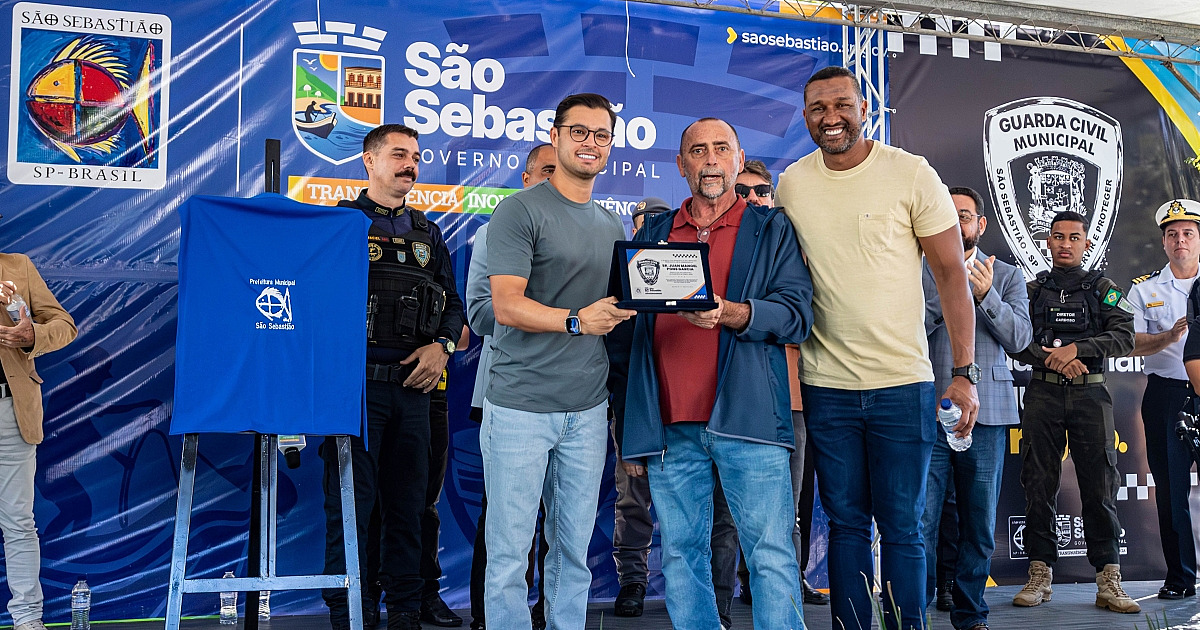 Juan Garcia é homenageado por implantação da GCM em São Sebastião