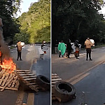 Moradores bloqueiam Rio-Santos em protesto contra demolições em Ubatuba